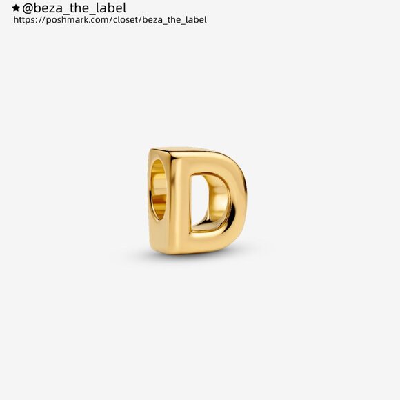 Pandora Letter D Alphabet Charm - Picture 1 of 5